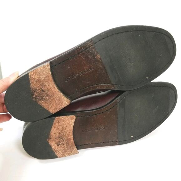 Cole Haan Country burgandy leather loafers 12 main image 10